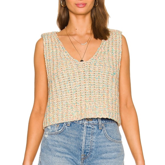 Free People Tops - Free People Colorful Knit Tank Top
